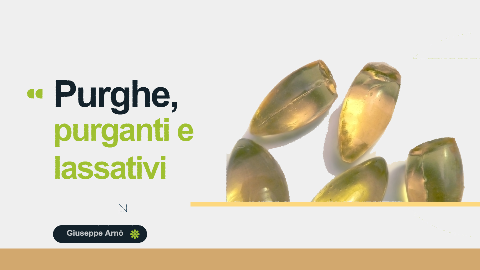 Purghe, purganti e lassativi