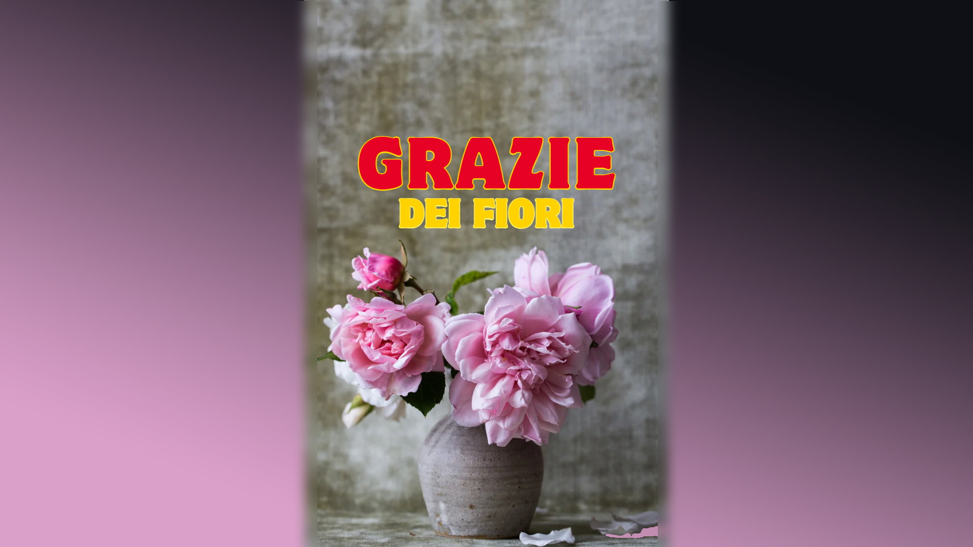 Grazie dei fiori. Oggi basta una pistola